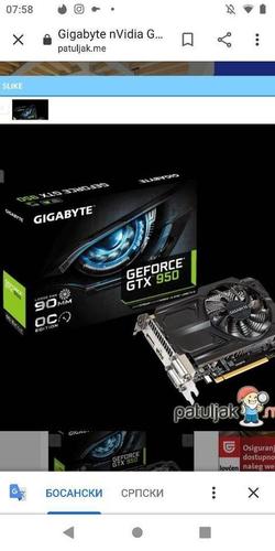 Graficka GTX 950 ko nova
