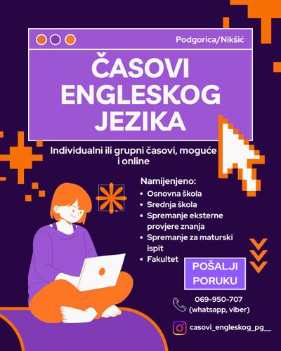 Privatni časovi engleskog jezika za sve uzraste