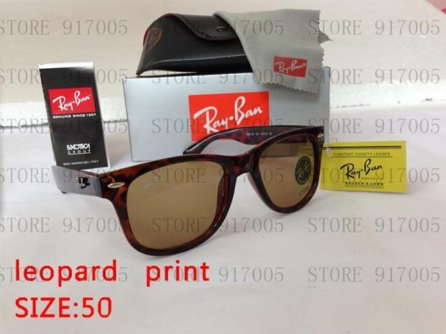 Ray Ban leopard print