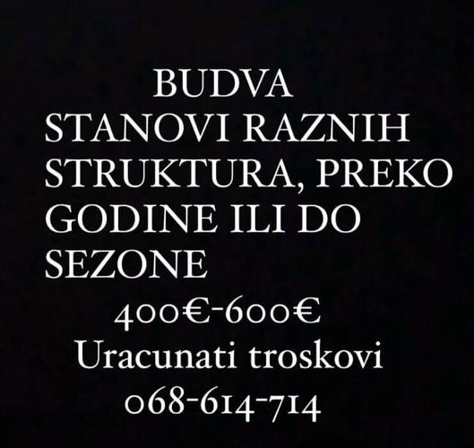 IZDAVANJE STANOVA BUDVA