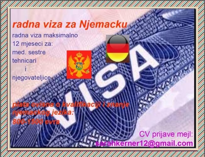 RADNA VIZA ZA NJEMACKU