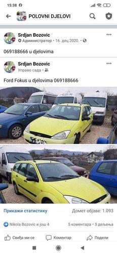 Ford Fokus u djelovima