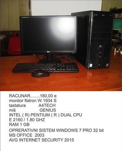 RACUNAR INTEL PENTIUM DUAL CPU