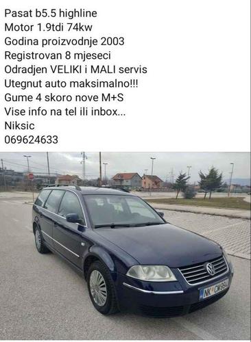 Pasat b5.5 1.9tdi 74kw 2003godina
