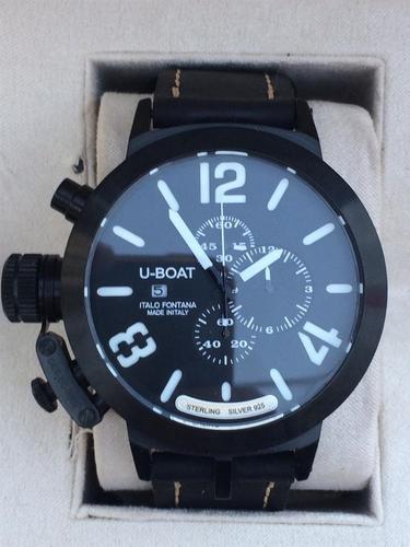 Sat U-BOAT CLASSICO 48 STERLING SILVER 925 BLACK