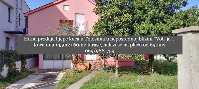 Hitna prodaja lijepe kuca u Tolosima u neposrednoj blizini '