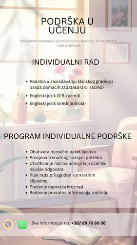 PODRŠKA U UČENJU I ČASOVI ENGLESKOG
