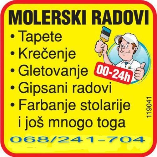 MOLERSKI I GIPSARSKI RADOVI