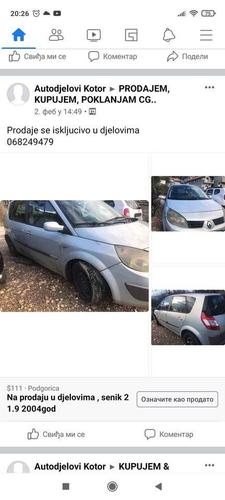 U djelove senik 2   1.9 dci i mercedes a 170cdi