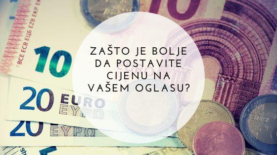 Zašto je bolje da postavite cijenu na vašem oglasu