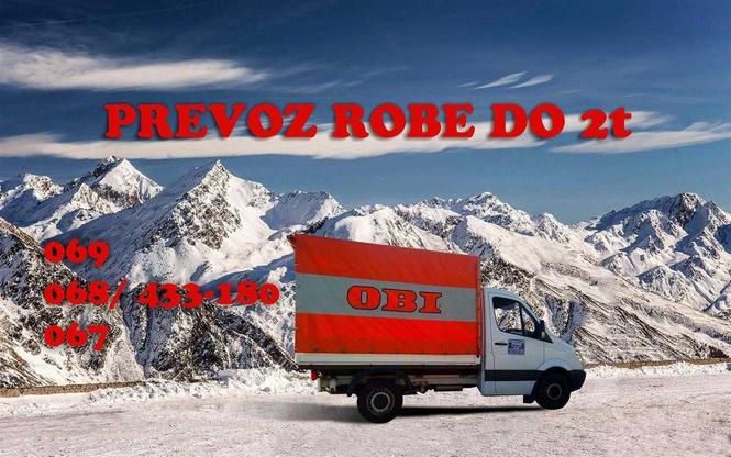 Prevoz robe do 2 tone